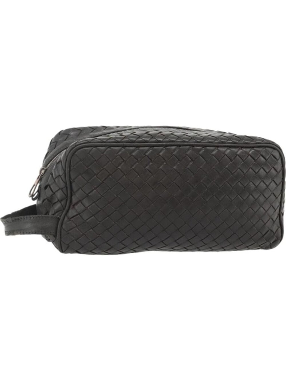BOTTEGA VENETA INTRECCIATO Clutch Bag Leather Brown
